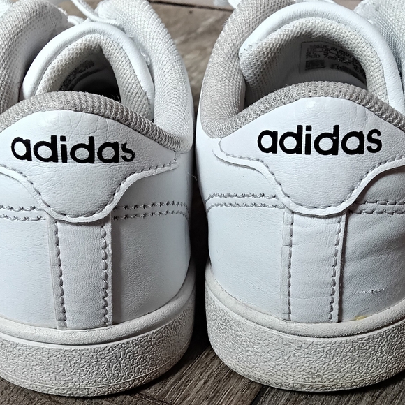 Adidas white black stripes grand court boys girls sneakers shoes size 2.5 - Picture 6 of 8